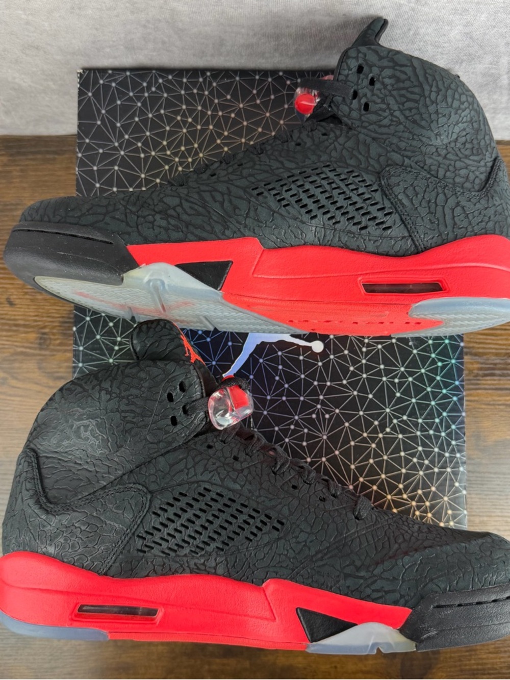 Air Jordan 5 Retro 3Lab5 Infrared Size 11 599581-010 Men’s Sneakers OG Rare MJ - Picture 4 of 9